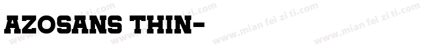 azosans thin字体转换